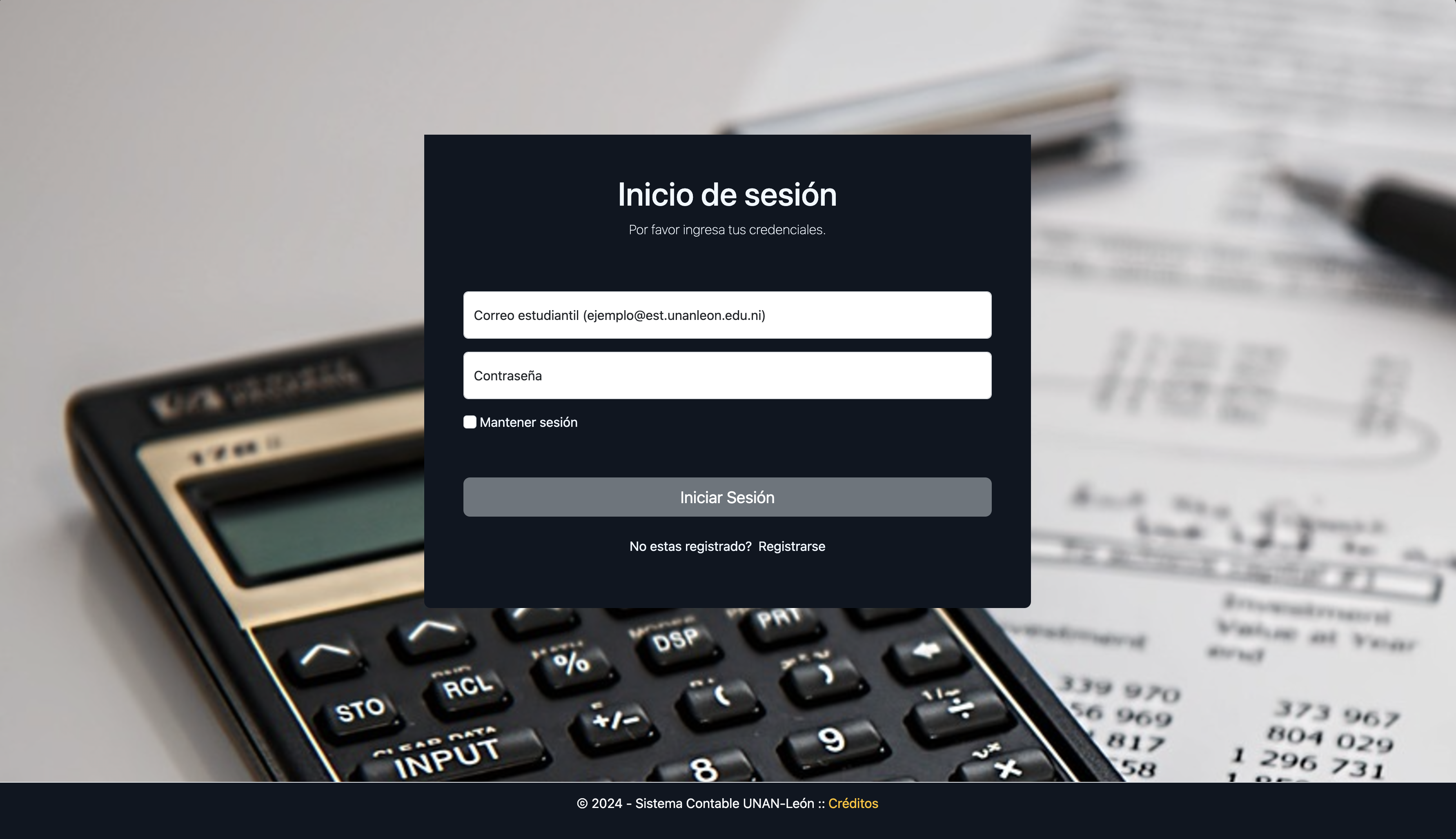 Interfaz moderna de un Sistema Contable Orientado a La Educación