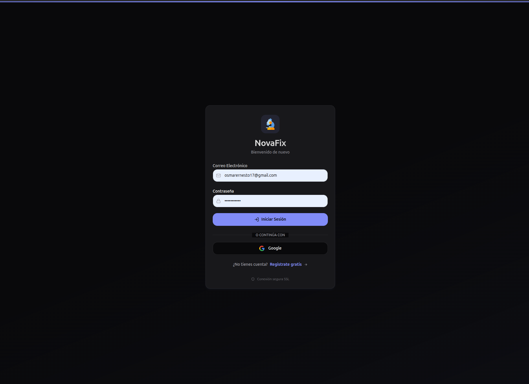 NovaFix Dashboard