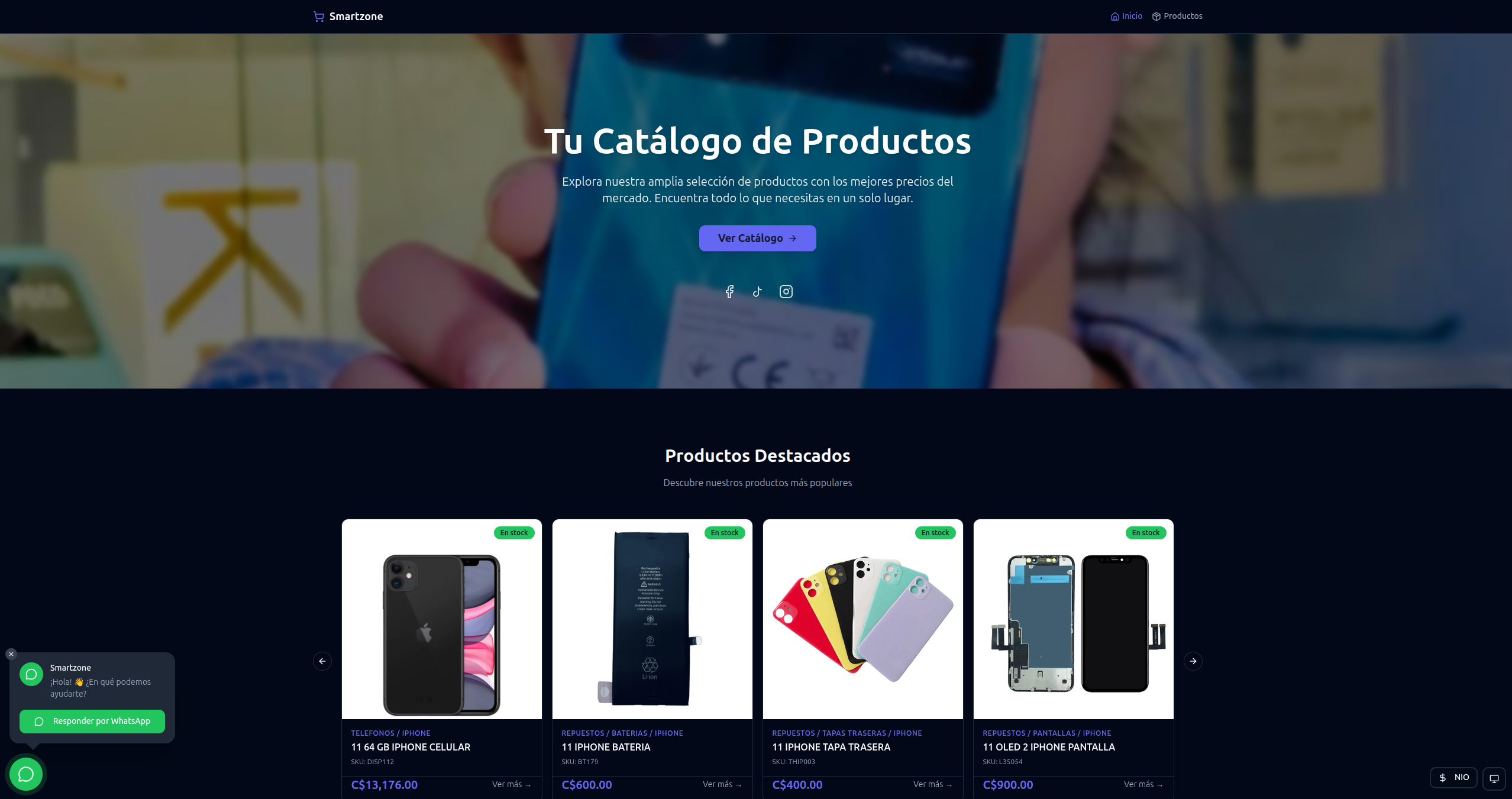 Smartzone Landing Page & Automations